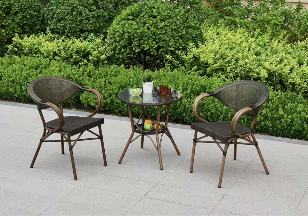 户外家具原木椅子 藤编桌椅沙发茶水桌 客厅中式椅 靠背休闲家装建材 优质舒适实用茶水桌椅子靠背客厅中式椅原木椅子沙发白底实物图