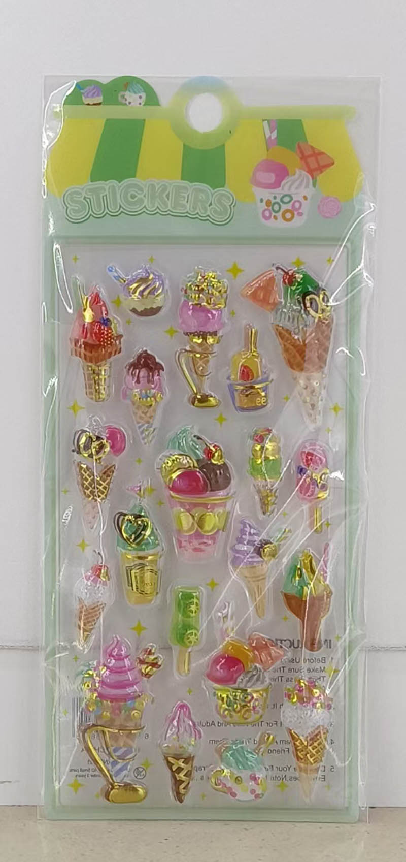 WX-XG gilding embossed sticker Specification image