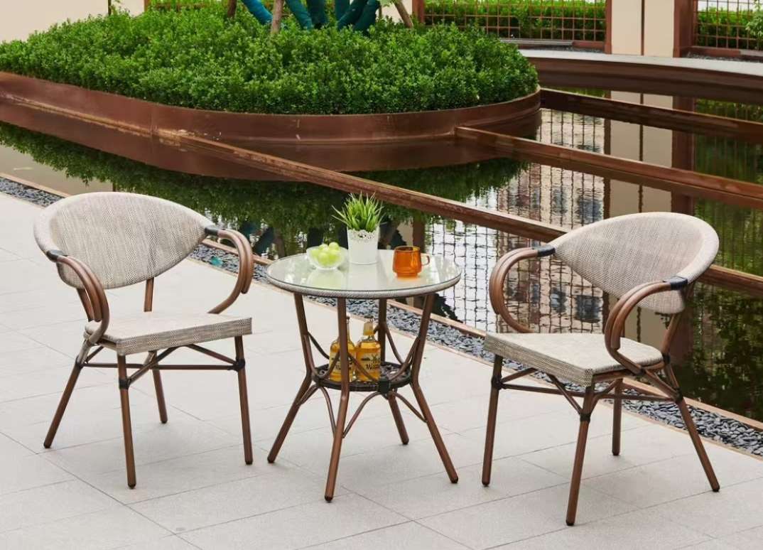 户外家具原木椅子 藤编桌椅沙发茶水桌 客厅中式椅 靠背休闲家装建材 优质舒适实用茶水桌椅子靠背客厅中式椅原木椅子沙发详情图3