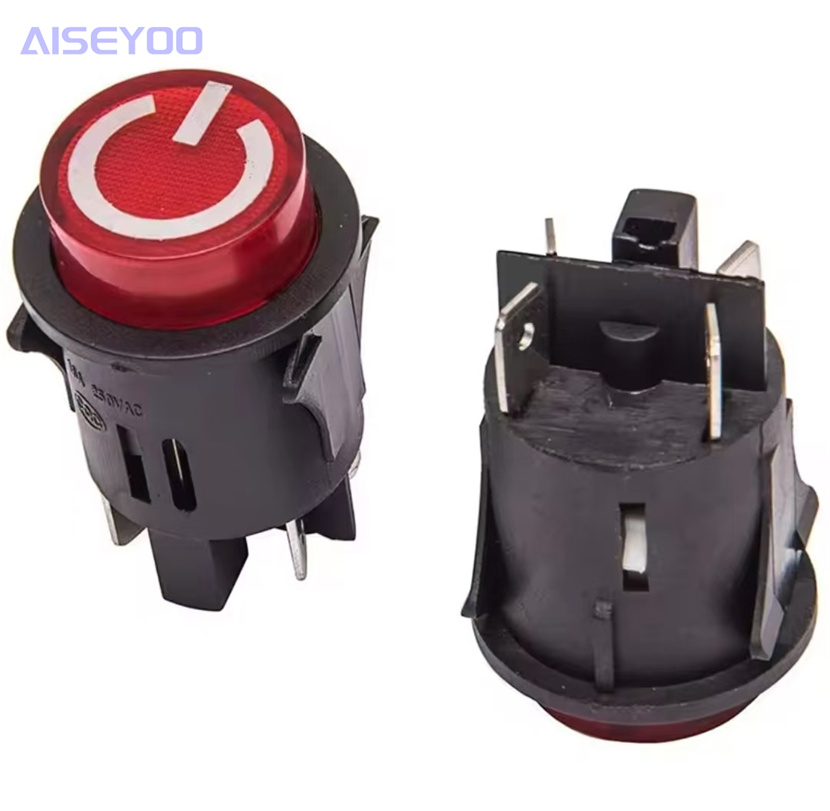 Ppbs3-5 self-locking button switch with light card type, DS-22 children's cart start switch, mechanical electric vehicle switch, opening 22mm Application Scenario