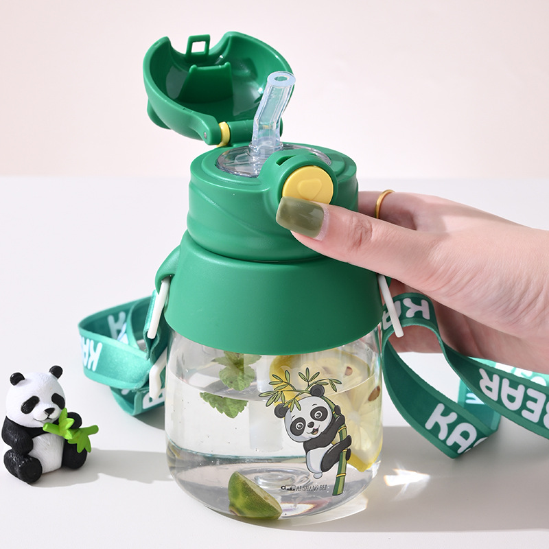 B70-9193 Cute Little Bear Children's Water Cup, Bouncing Cartoon Baby Drinking Cup, Bear Cub Straw Cup, Anti-Slip And Portable Specification drawing
