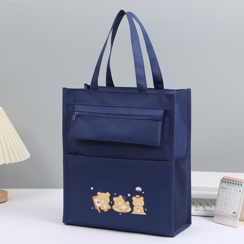 721 Pencil case, Oxford Cloth hand-held book case for primary and middle schools, student tutorial bag