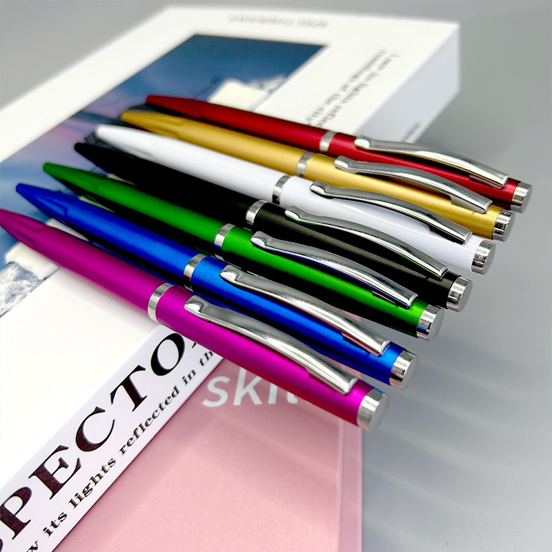 Ballpoint pen Spray paint rod ballpoint pen Classic style advertising pen can print advertising Specification drawing
