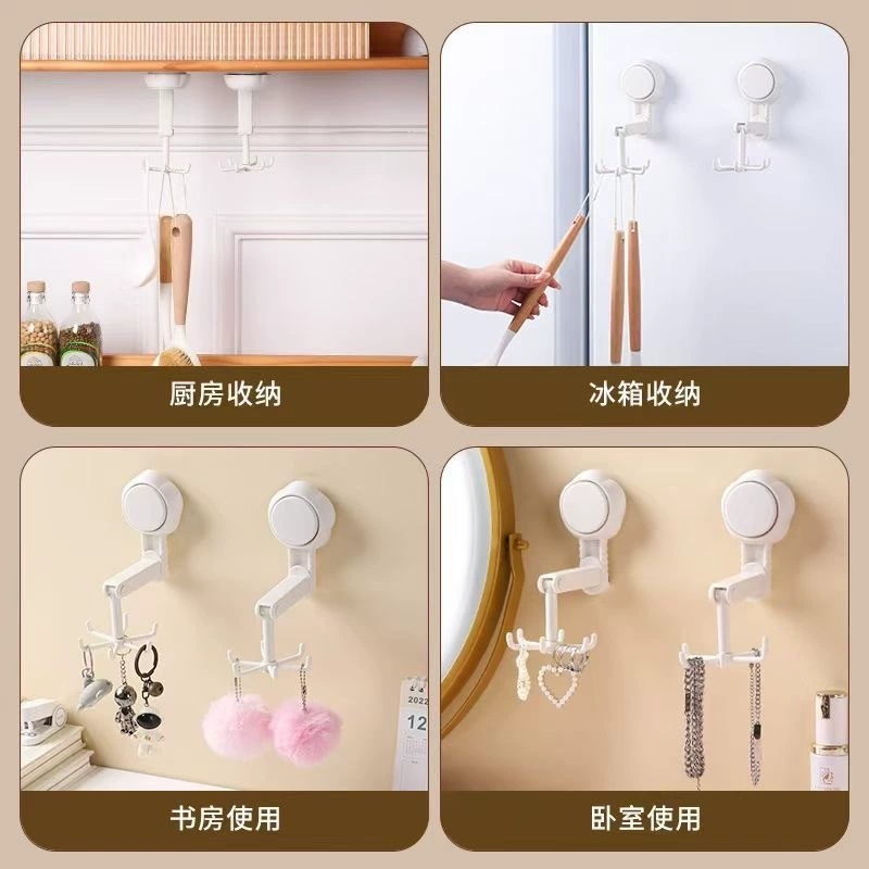 F34-X-27 Kitchen hook Perforation-free spoon hanging rod Suction cup spatula storage rack Hanging rack wall hanging storage hook undefined