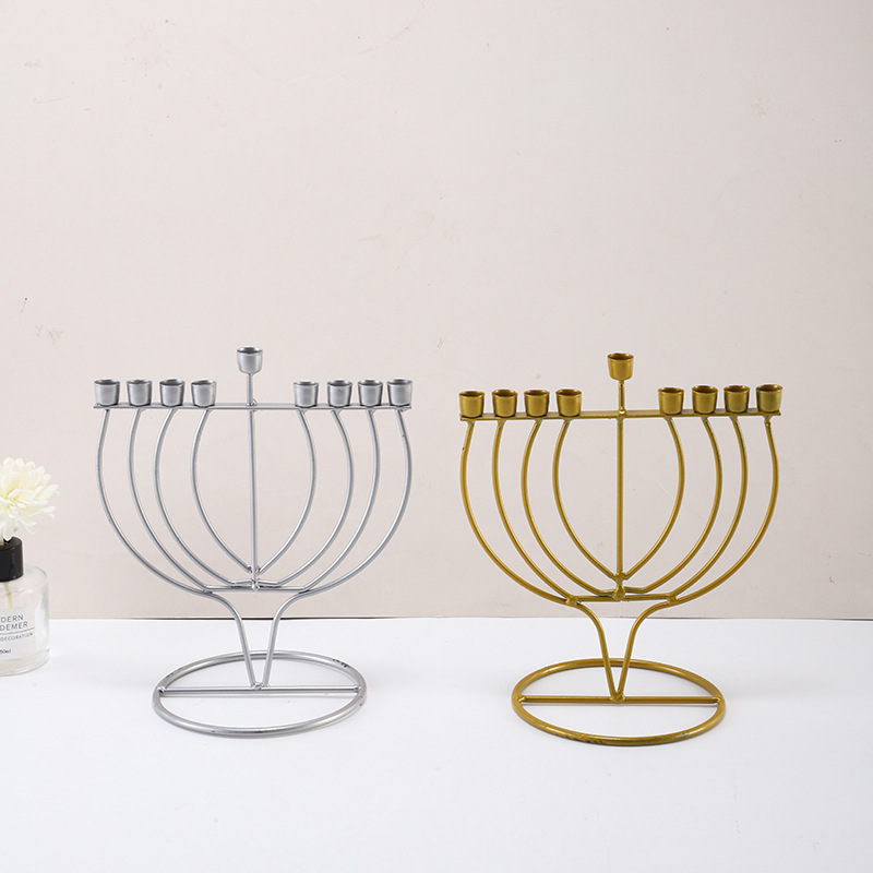Handicraft small candlestick multi-head Quran-themed gift handicraft, metal craft fine collection detail image 8