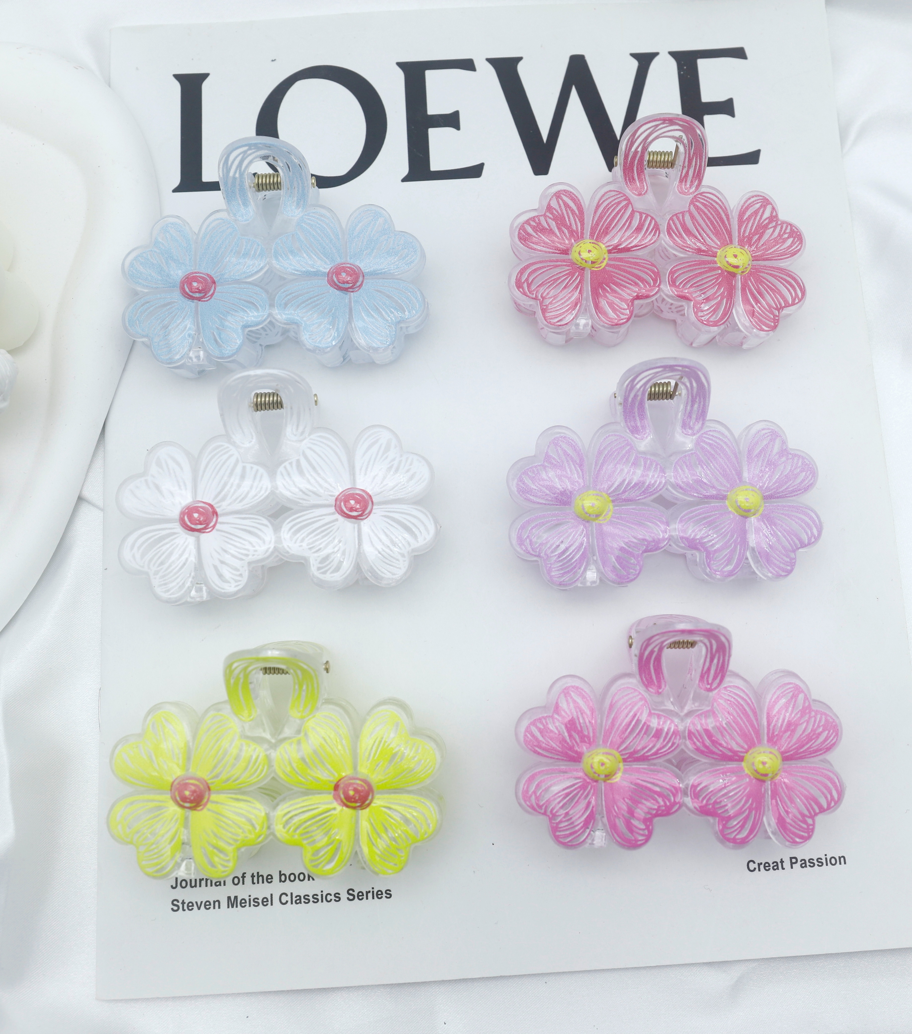 Hair clips, hair accessories, headwear, elegant ladies' grab clips, fashionable Korean sweet hair clips, simple hair accessories Item Picture