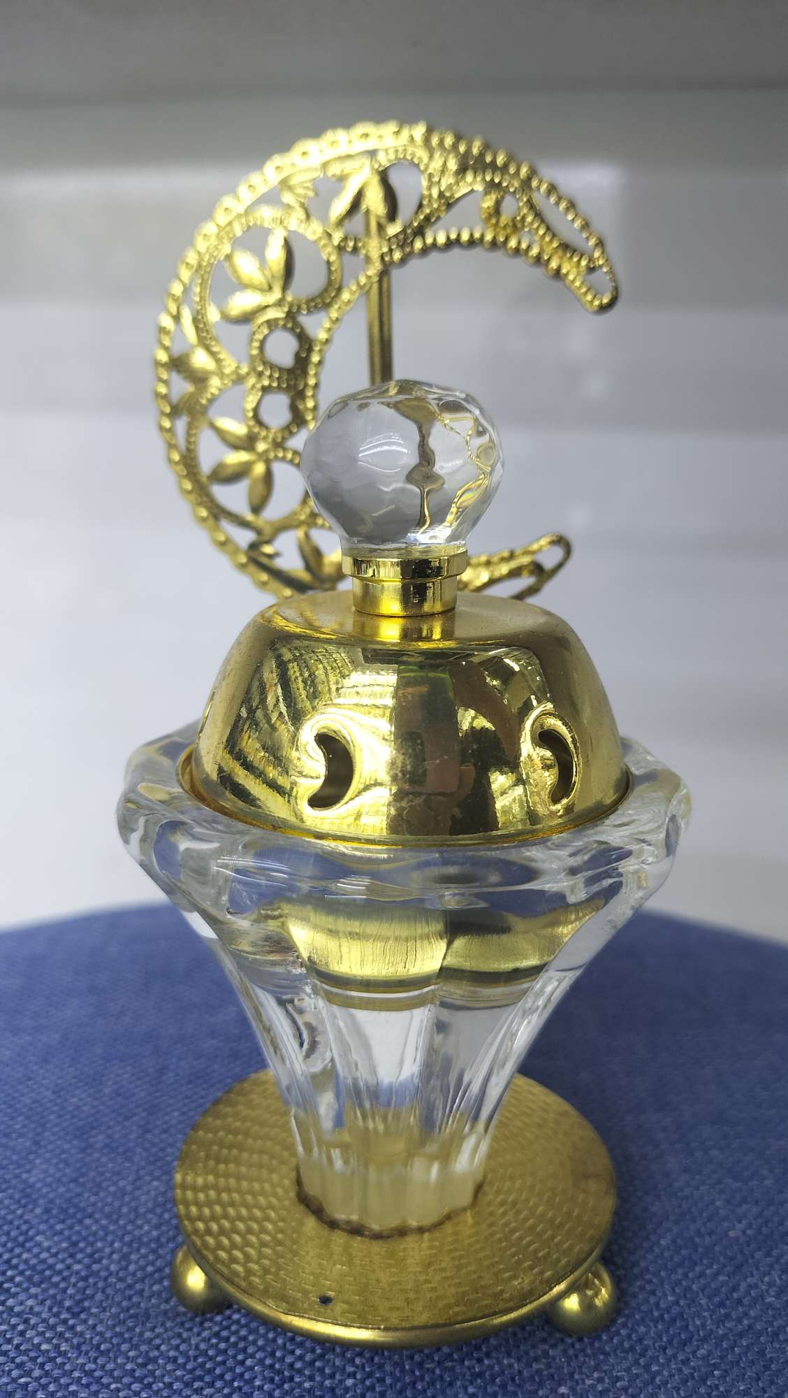 穆斯林星月系列水晶玻璃金属香炉工艺品 家居装饰品 详情图2