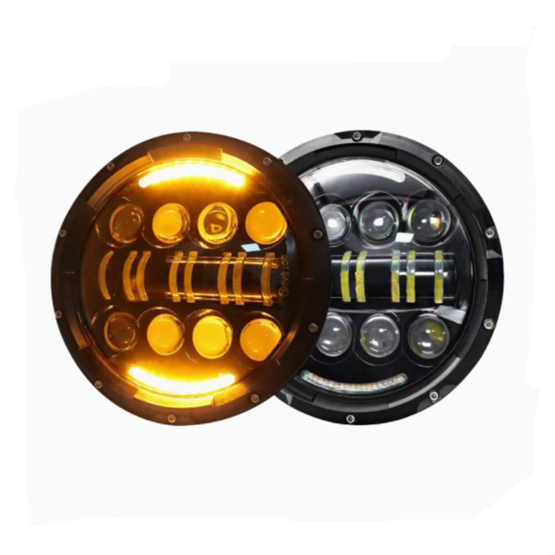 Super bright Multi-light retro General motorcycle headlights Ghost headlights LED headlights 7 "headlights near and far light assembly Item Picture
