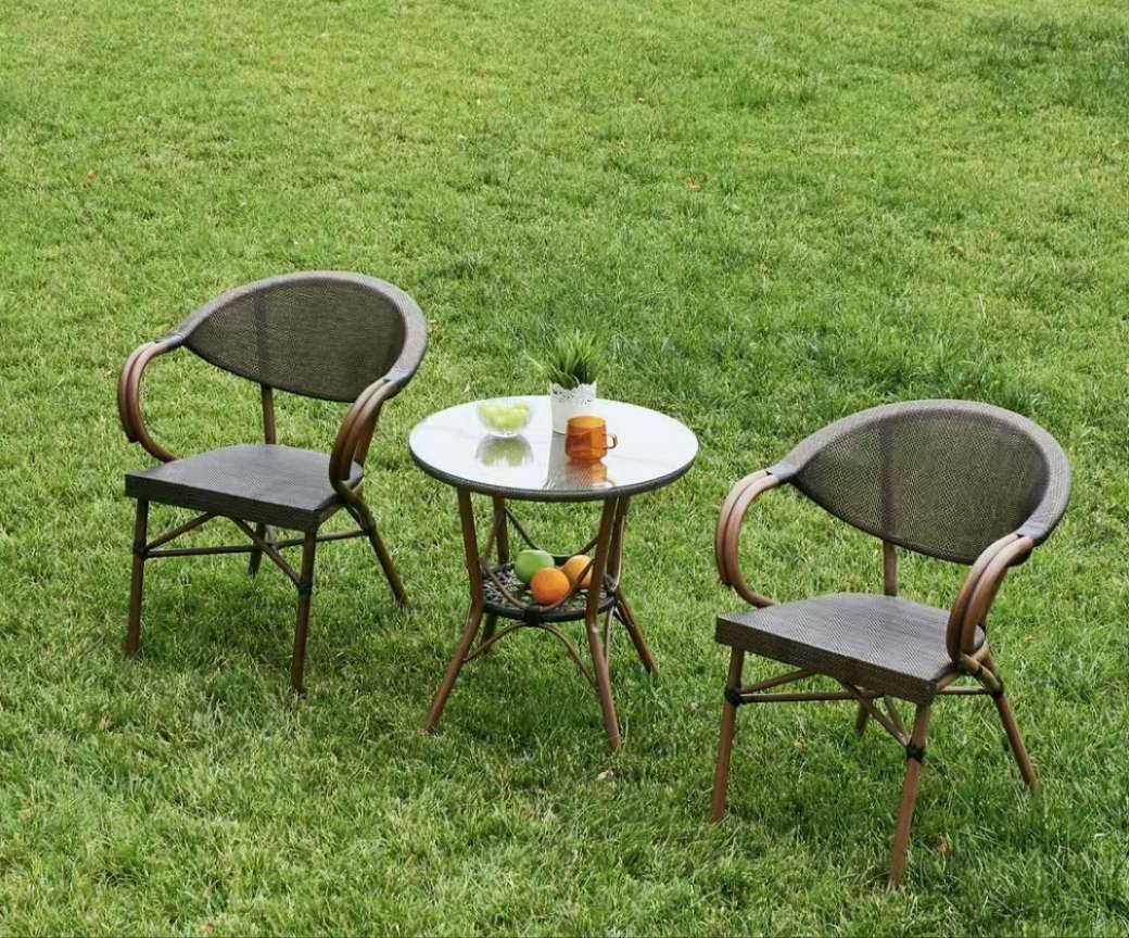 户外家具原木椅子 藤编桌椅沙发茶水桌 客厅中式椅 靠背休闲家装建材 优质舒适实用茶水桌椅子靠背客厅中式椅原木椅子沙发细节图