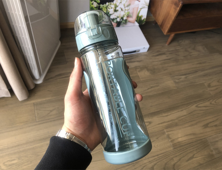 S152-A-143 Water cup Double plastic cup Advertising Sports portable ins Creative student cup Space cup Item Picture