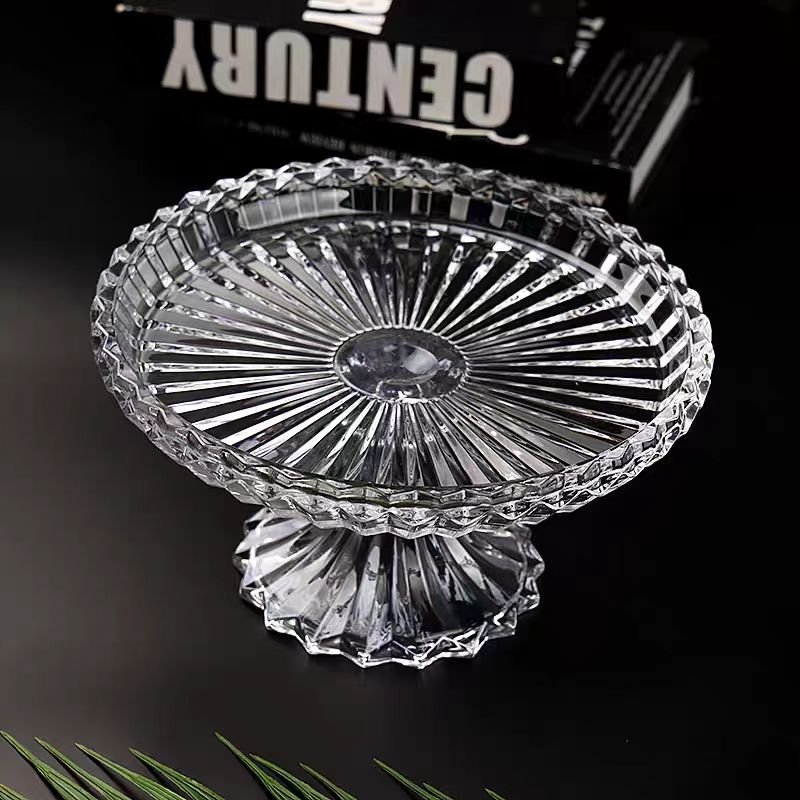 European-style creative metal fruit plate, living room home decoration fruit plate, glass coffee table, dried fruit plate wholesale factory direct sales, cross-border snack plate, high-quality home products, Yangxuan 1207 Specification image