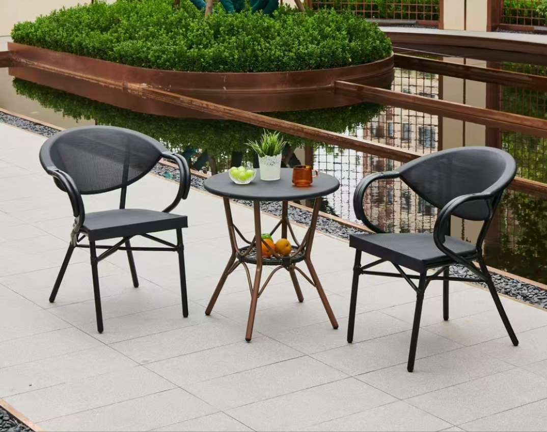 户外家具原木椅子 藤编桌椅沙发茶水桌 客厅中式椅 靠背休闲家装建材 优质舒适实用茶水桌椅子靠背客厅中式椅原木椅子沙发