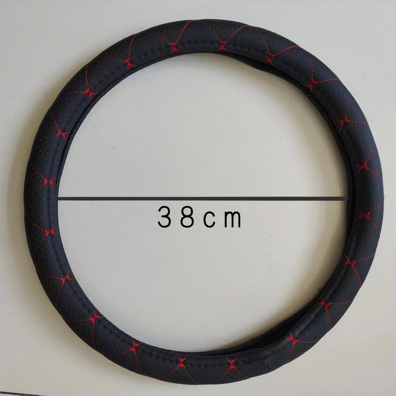 工厂批发跨境电商新款爆款套装 全皮革定做汽车用品 汽车头枕 汽车方向盘套车载用品汽车睡觉神器详情7