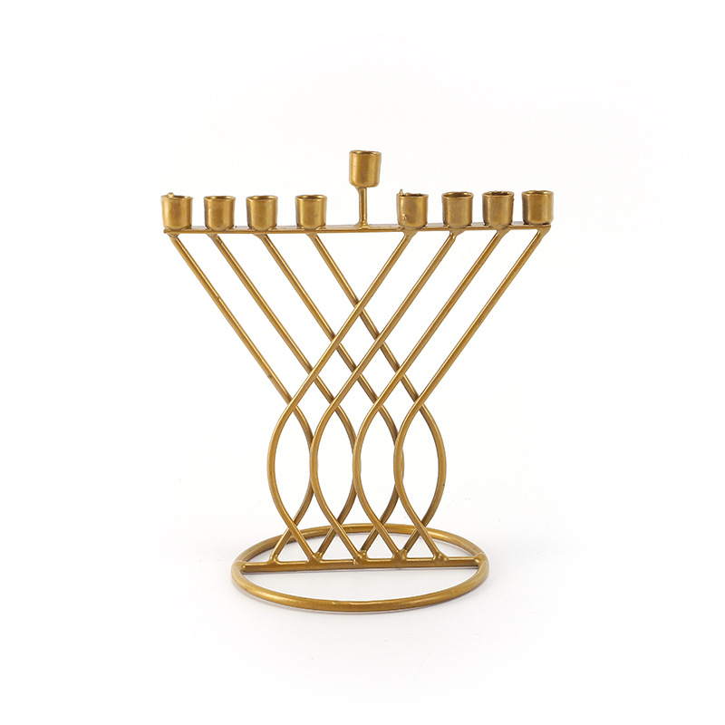 Handicraft small candlestick multi-head Quran-themed gift handicraft, metal craft fine collection detail image 2