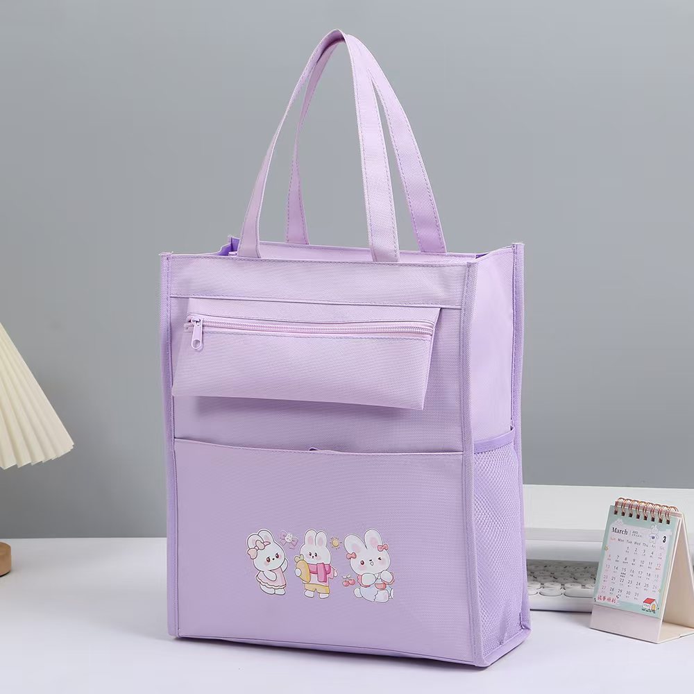 721 Pencil case, Oxford Cloth hand-held book case for primary and middle schools, student tutorial bag Item Picture