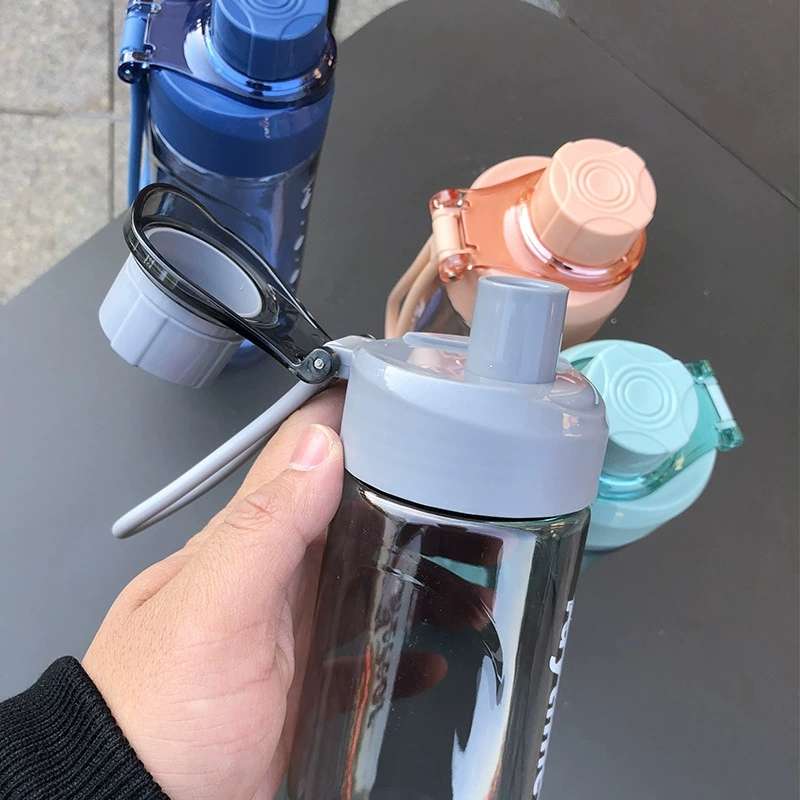 S150-TY-0852 Student plastic sports water bottle Large capacity water bottle Women's fitness cup Outdoor portable water bottle undefined