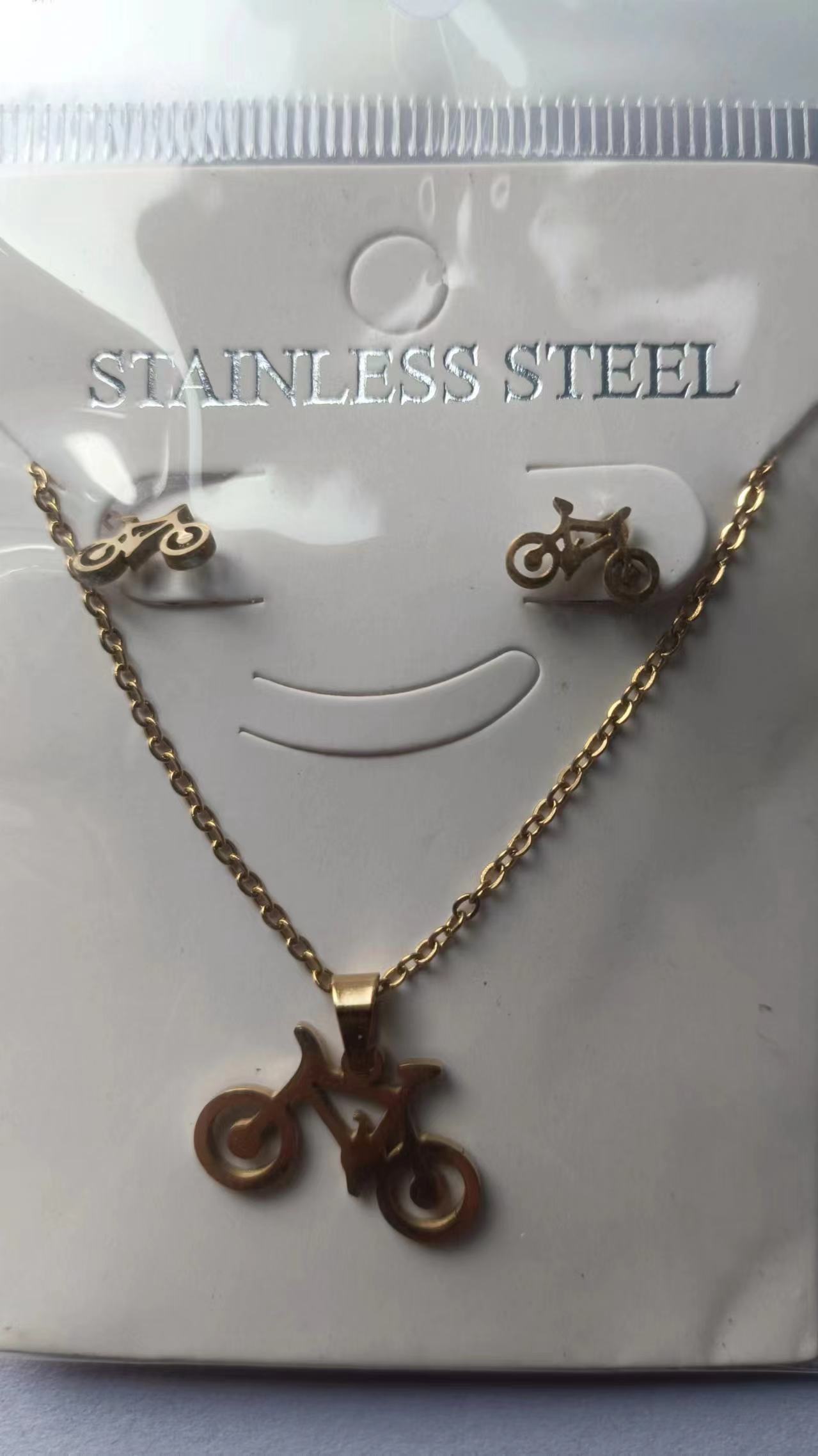 华贝儿不锈钢饰品跨境欧美流行饰品珠宝首饰项链耳环MA036