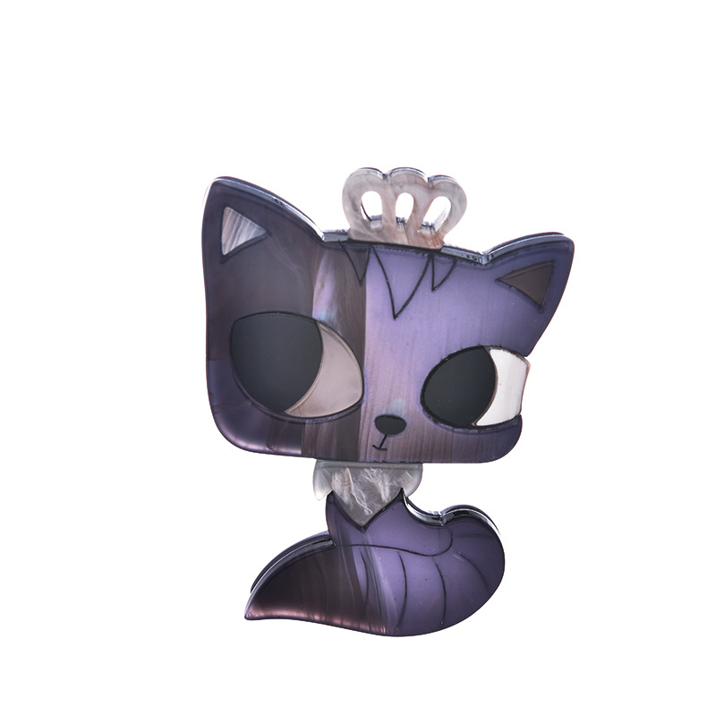 Wholesale of new and cute cute little cat brooches from Europe and America, acrylic animal brooches, ins brooch pins Specification image