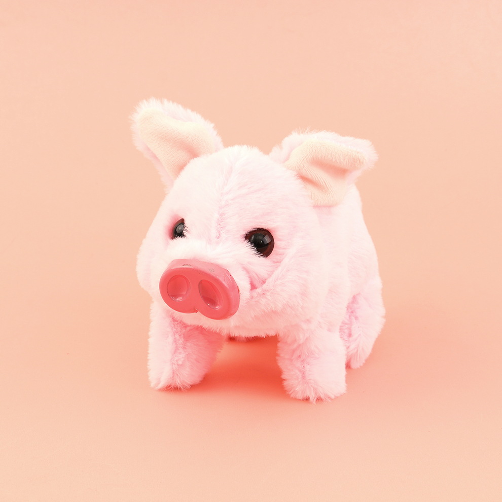 2025 New electronic piglet that can move and bark, pet dog creative toys, wholesale in stock, factory direct sales