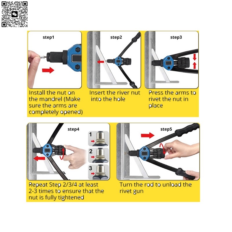 110件套铆螺母枪套装 RIVET NUT GUN详情8