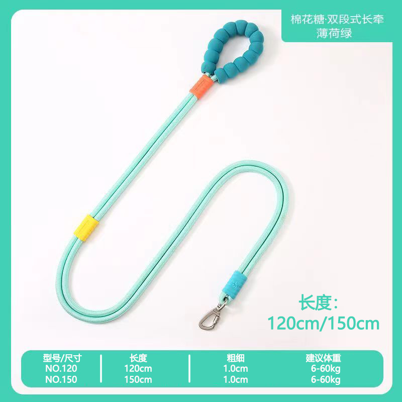 Cross-border pet supplies, dog leashes, pet leashes, dog leashes, essential for pet travel, lightweight, durable, safe, anti-loss, double-strand cloud leashes Application Scenario