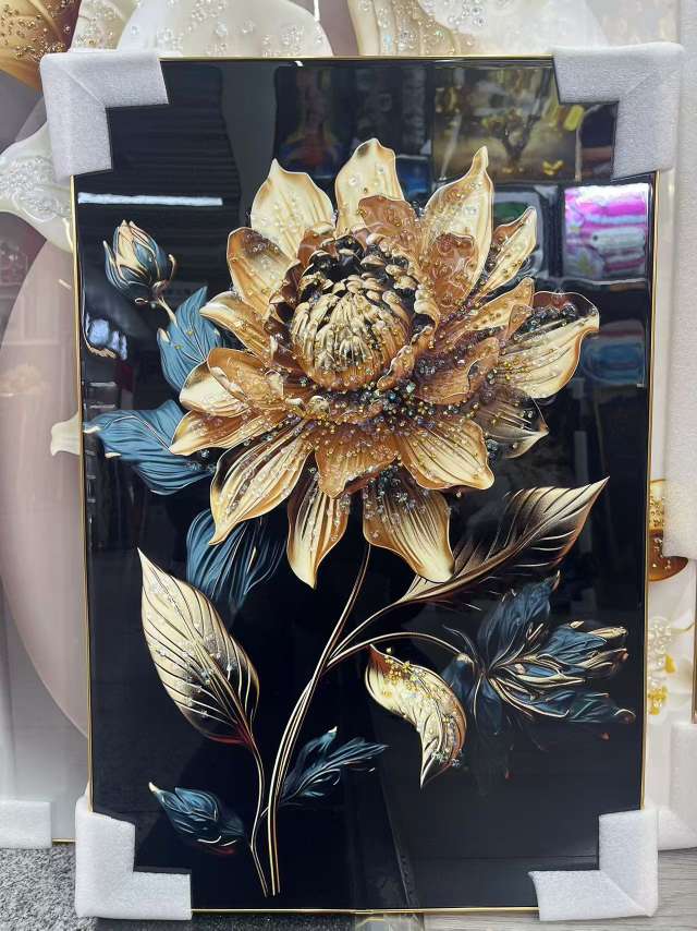 Crystal porcelain painting, diamond painting, sofa background painting, three-dimensional painting Item Picture