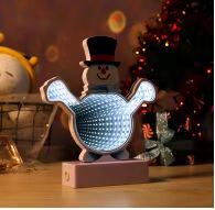 圣诞摆件双面隧道灯有糖果 拐杖 圣诞袜 圣诞帽 圣诞树 圣诞老人，背包老人， 雪花，音乐老人，挥手圣诞老人，雪花圣诞树鹿详情图5