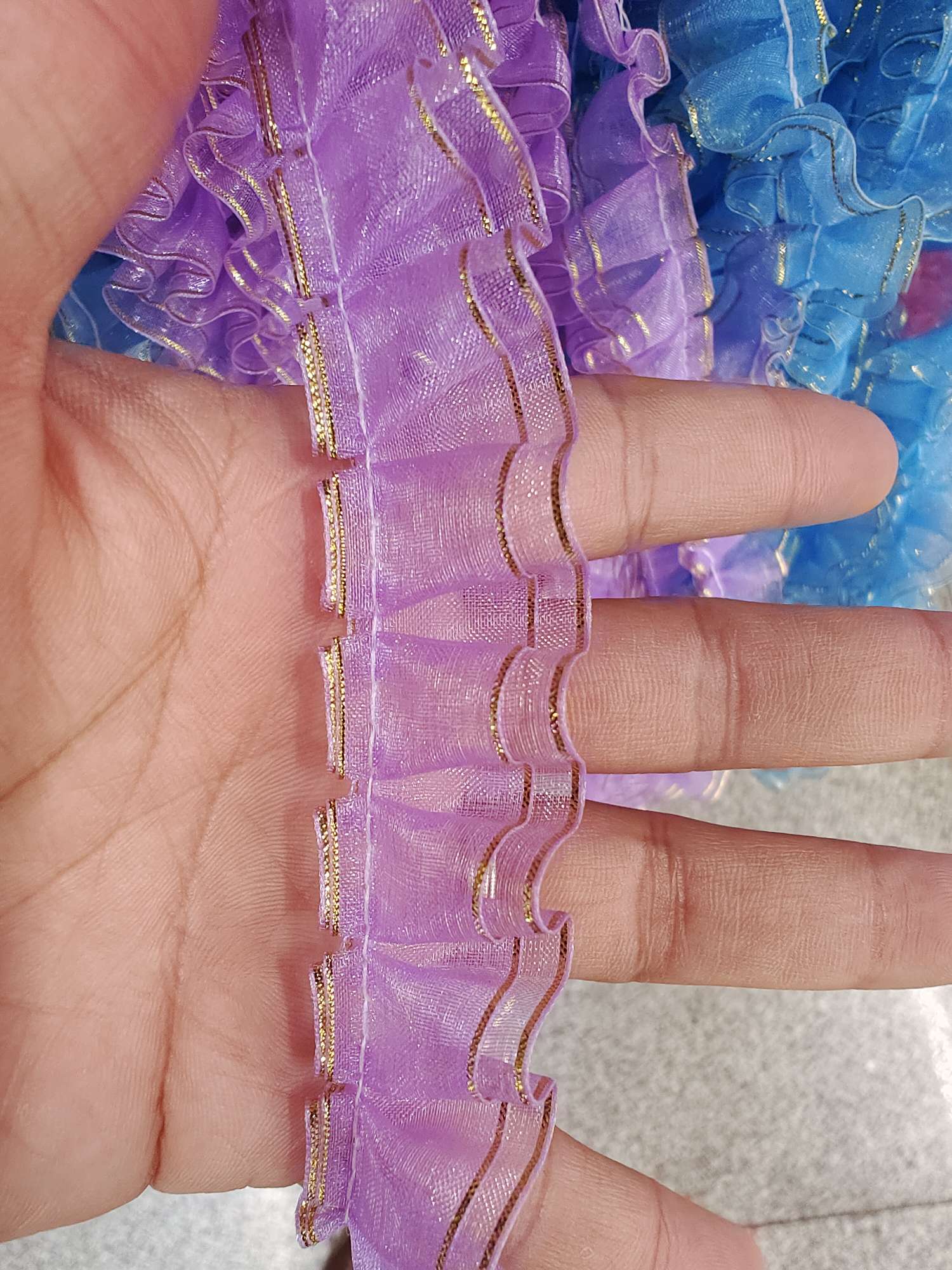 纺织皮革专用 5CM蕾丝花边网纱 打折特惠 流苏花边 纺织辅料 布料装饰美化花边花边花边白底实物图