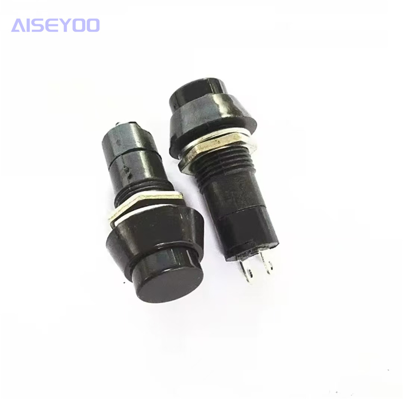 The PS-11A /11B push-button switch features red, green, yellow, white, blue and black heads. It is a self-locking/lock-free push-button device. The start button is circular and self-locking. The push-button switch has a small installation hole of 12MM pic 6