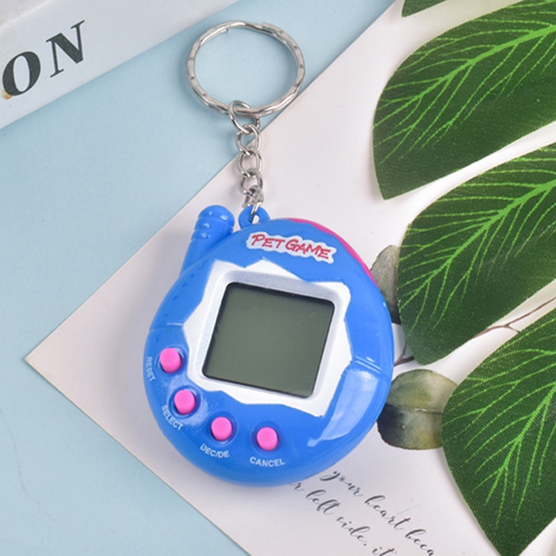 Electronic pet game console, feeding pokemon, handheld pet machine, nostalgic classic game console, toy gifts for boys and girls Specification drawing