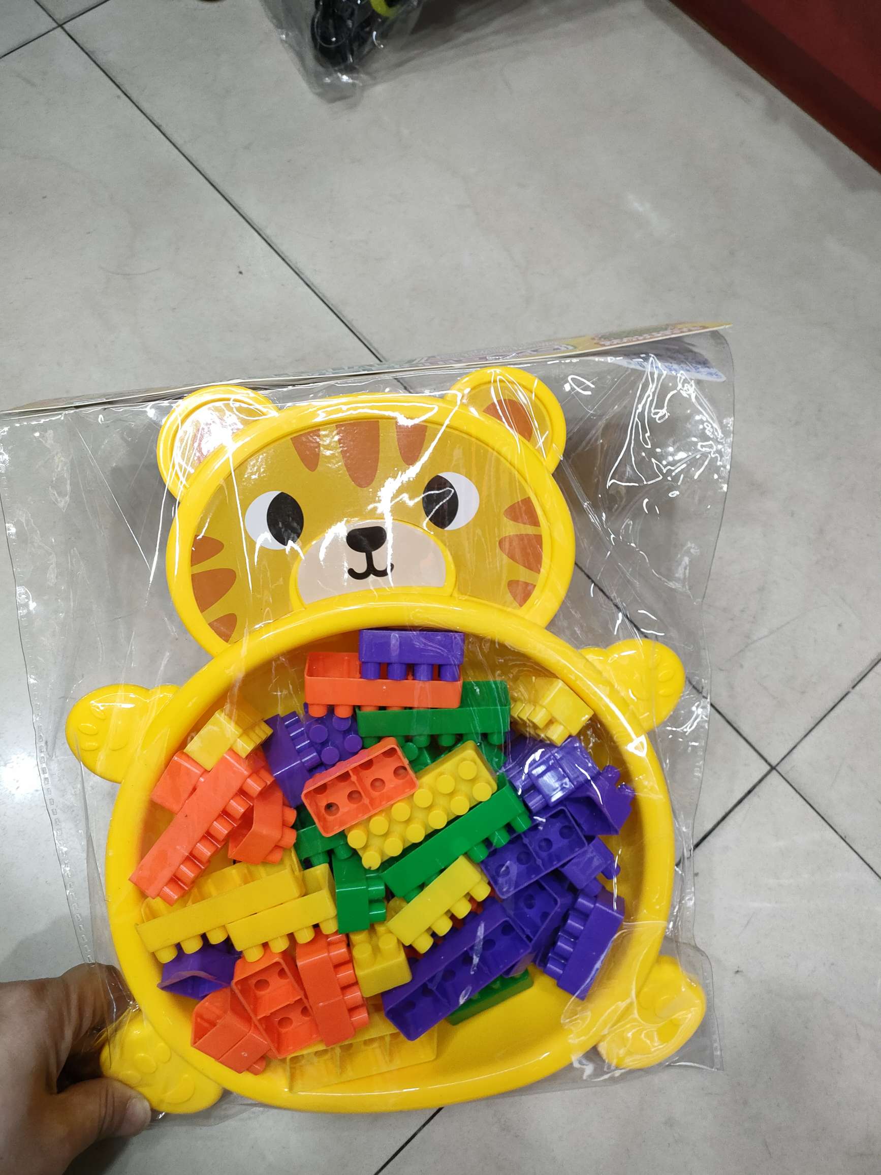 儿童积木拼装益智玩具大号颗粒塑料拼插男女宝宝小孩玩具智力开发带拼盘。积木详情图3
