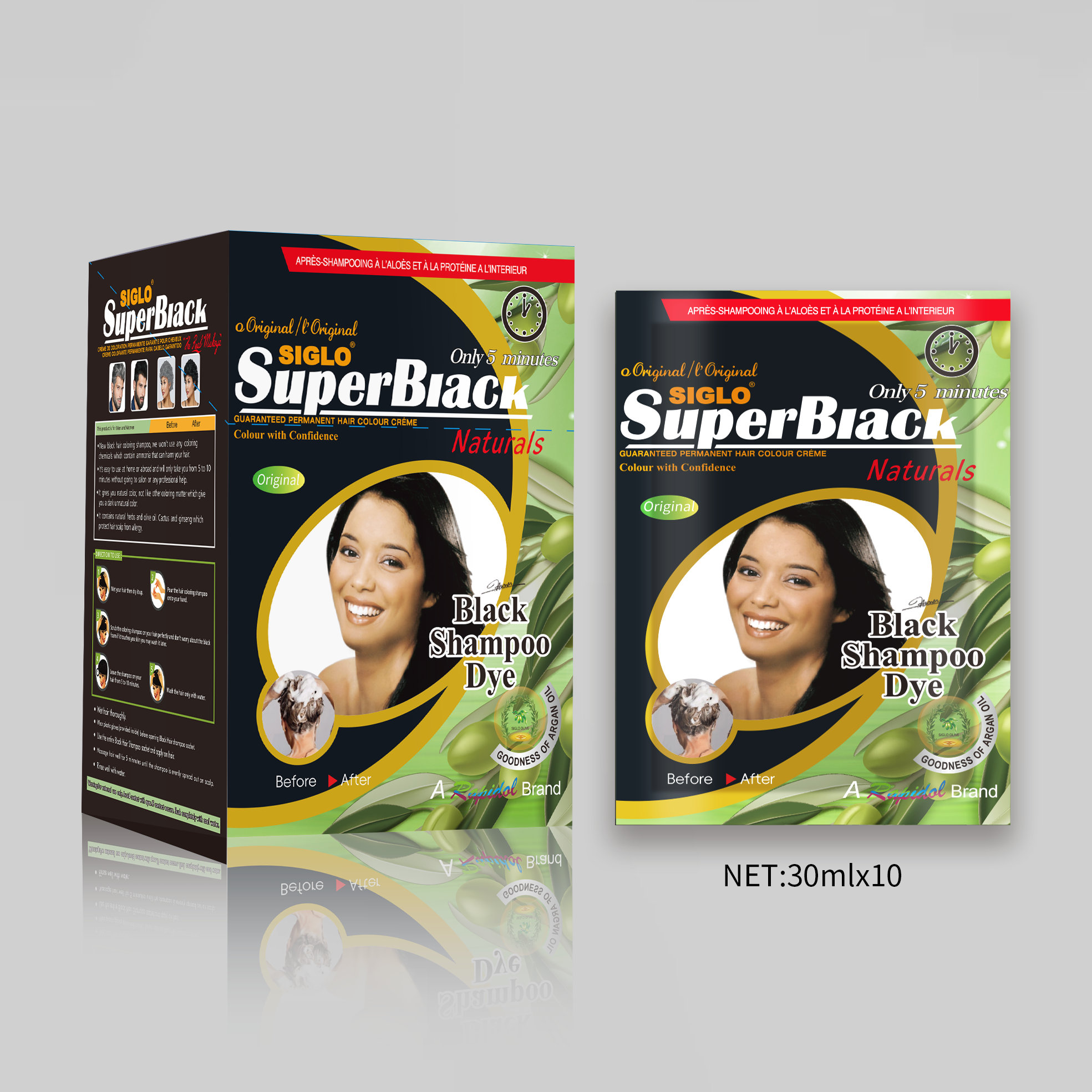 SIGLO bubble dye can wash your hair black