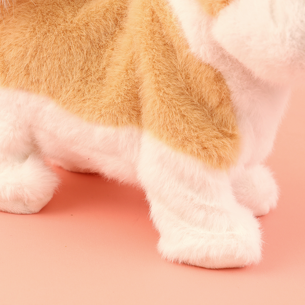 Simulated dog toys, plush robot cats, electronic pets, walking and sticking out tongues, birthday gifts Item Picture