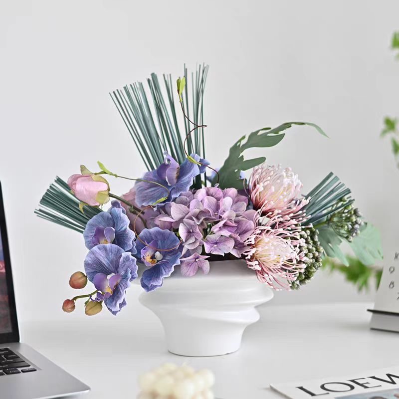 财神主题电视柜摆件 水晶树工艺品摆件 花瓶沙漏装饰品 精致家居装饰品艺术品