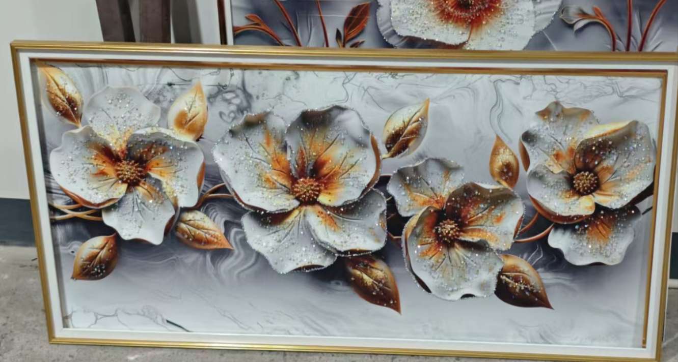 晶瓷画钻石画沙发背景画