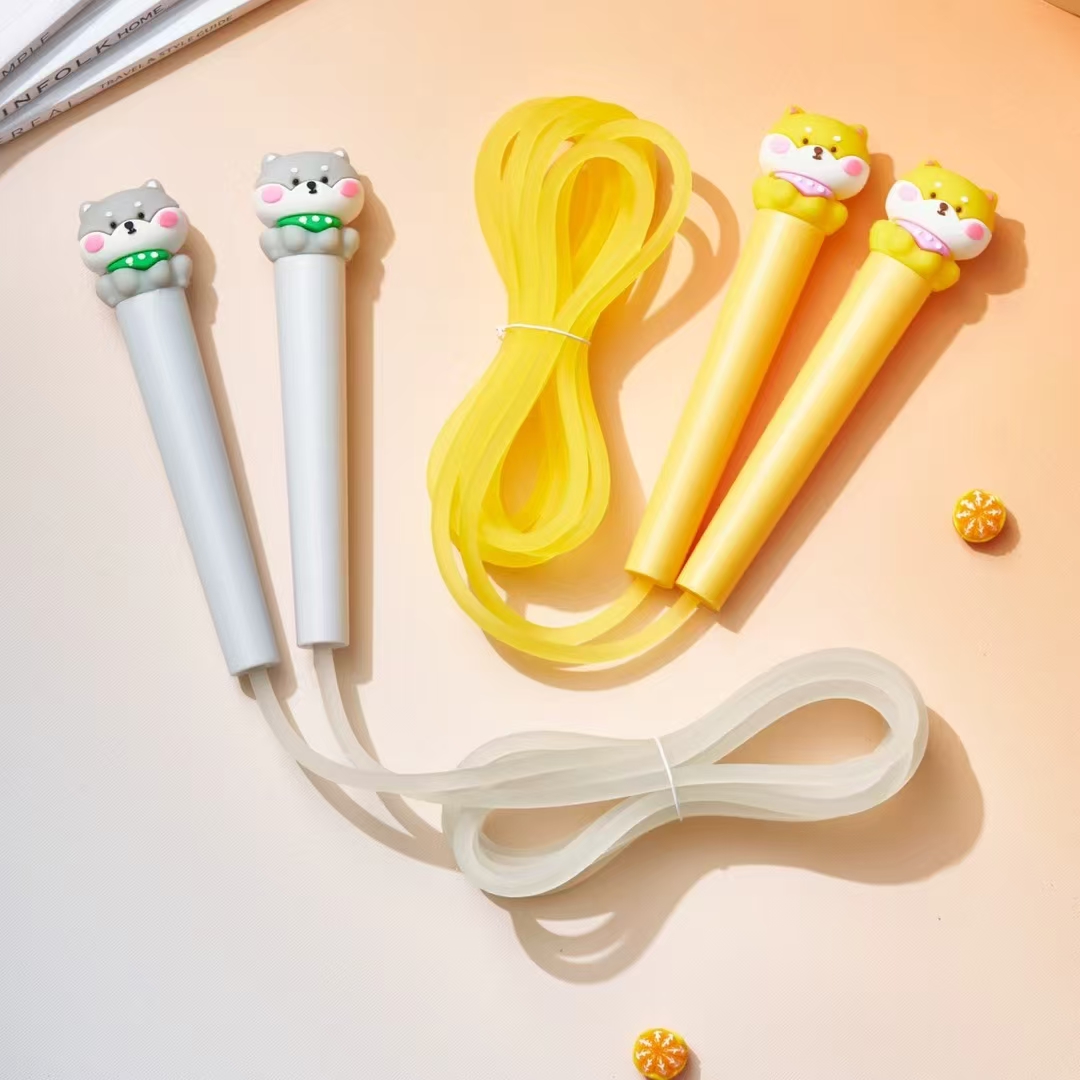 Fandouka stationery, creative and cute cartoon head Shiba Inu jump rope, sports and fitness products, jump rope, children's outdoor Item Picture