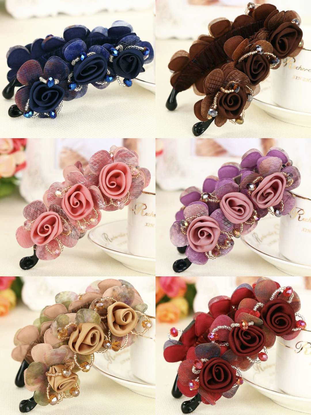 Bow design women's accessories, hair accessories, headwear, hair clips, grab clips. Exquisite, elegant and fashionable hair accessories and headwear enhance one's temperament. Beautiful decorative grab clips