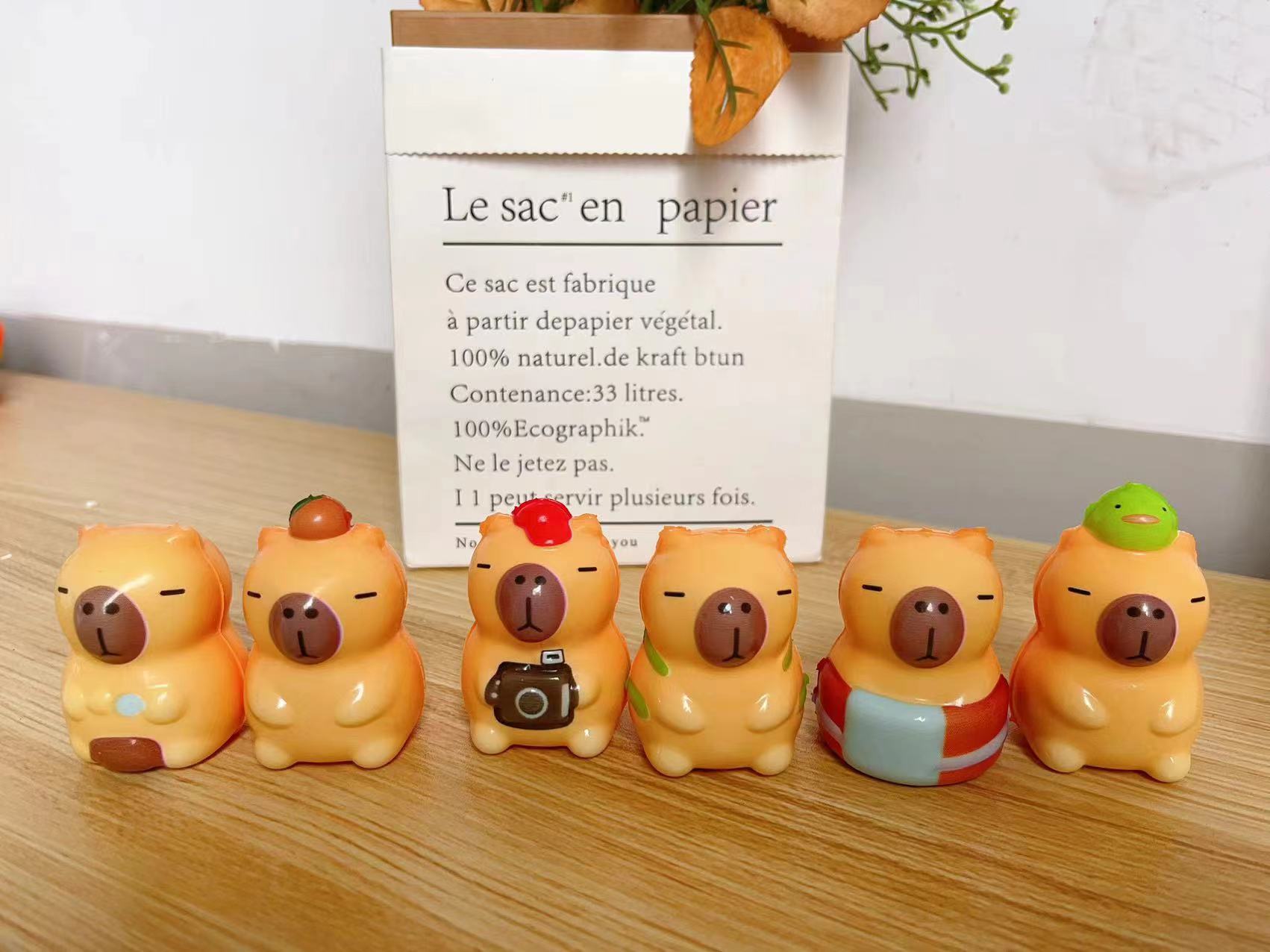 卡皮巴拉pu慢回弹玩具 