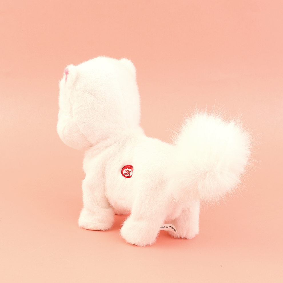 Electric toys, voice-making pet dogs, creative toys that can bark, walk and shake their heads, plush simulation dogs, wholesale in stock, factory direct sales Specification image