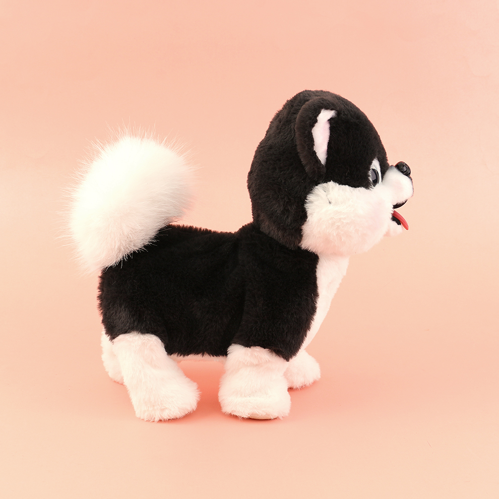 The electric plush puppy for children learning to speak can make sounds and sing when walking. Direct wholesale from the toy manufacturer details Picture