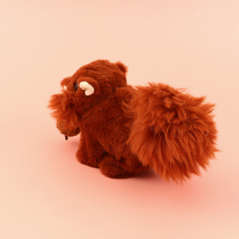 Red creativa pequeña ardilla juguete de peluche juguete eléctrico exportación boneca fábrica venta directa Specification image