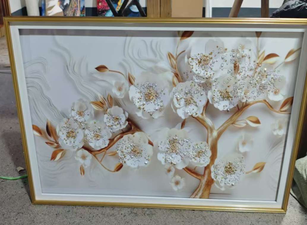 Crystal porcelain painting, diamond painting, sofa background painting Application Scenario