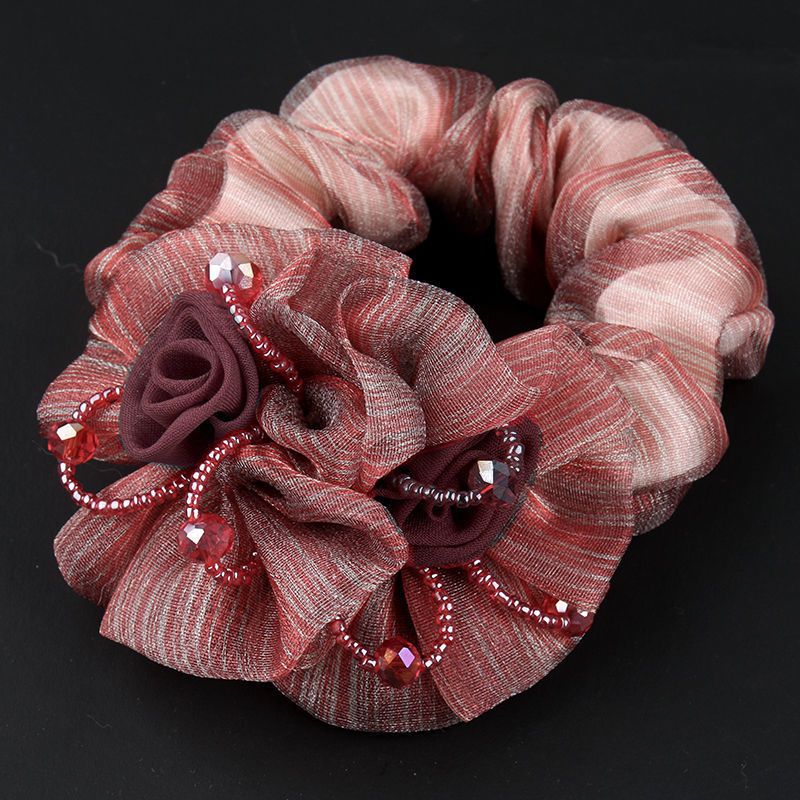 Exquisite ladies' hair accessories and headwear sets, high-end rhinestone hair nets, elegant and fashionable hair care accessories, unique designs Specification image