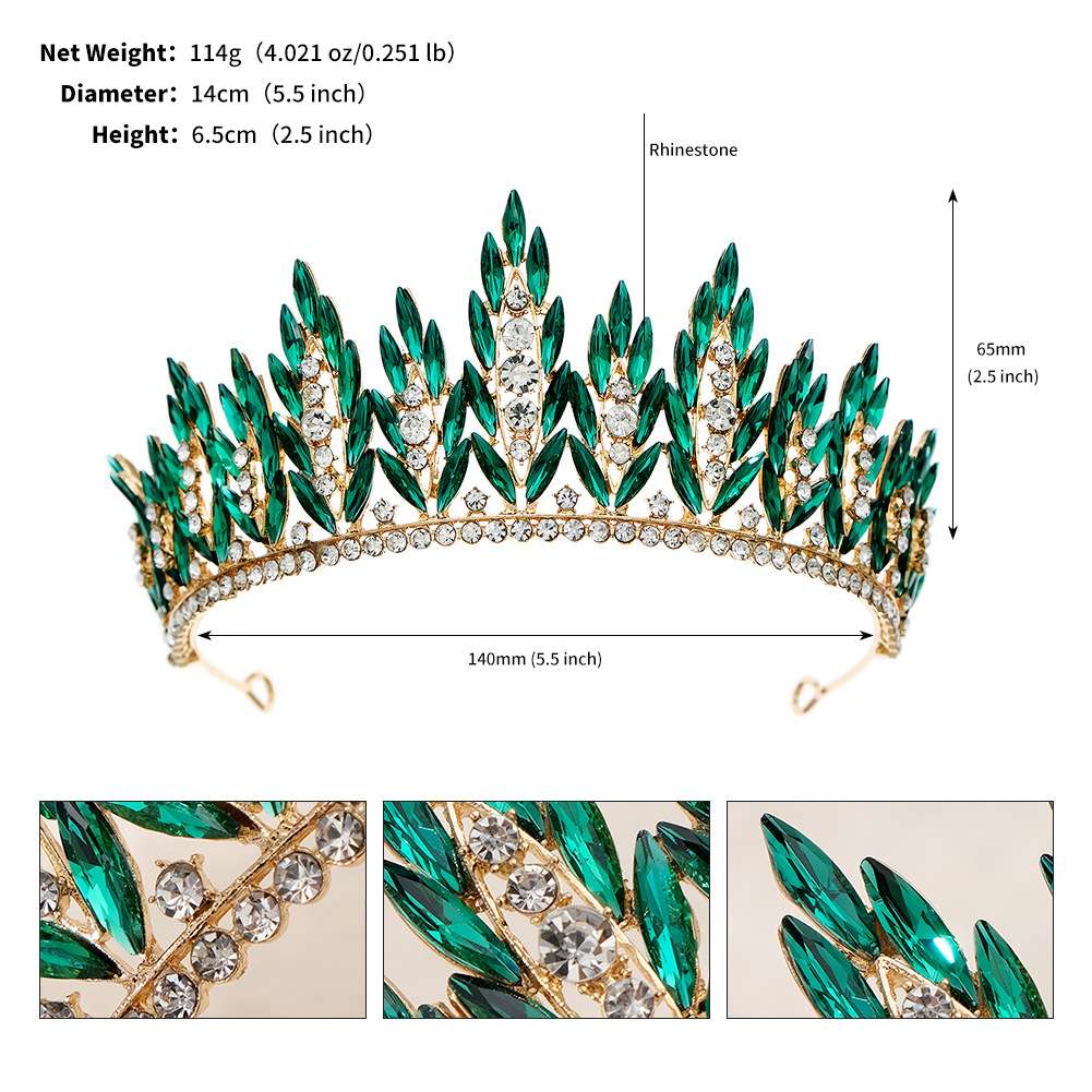 Bridal dress accessories, best-selling accessory sets, alloy crowns, hair accessories, headwear, exquisite bridal crowns, noble wedding accessories, alloy crowns