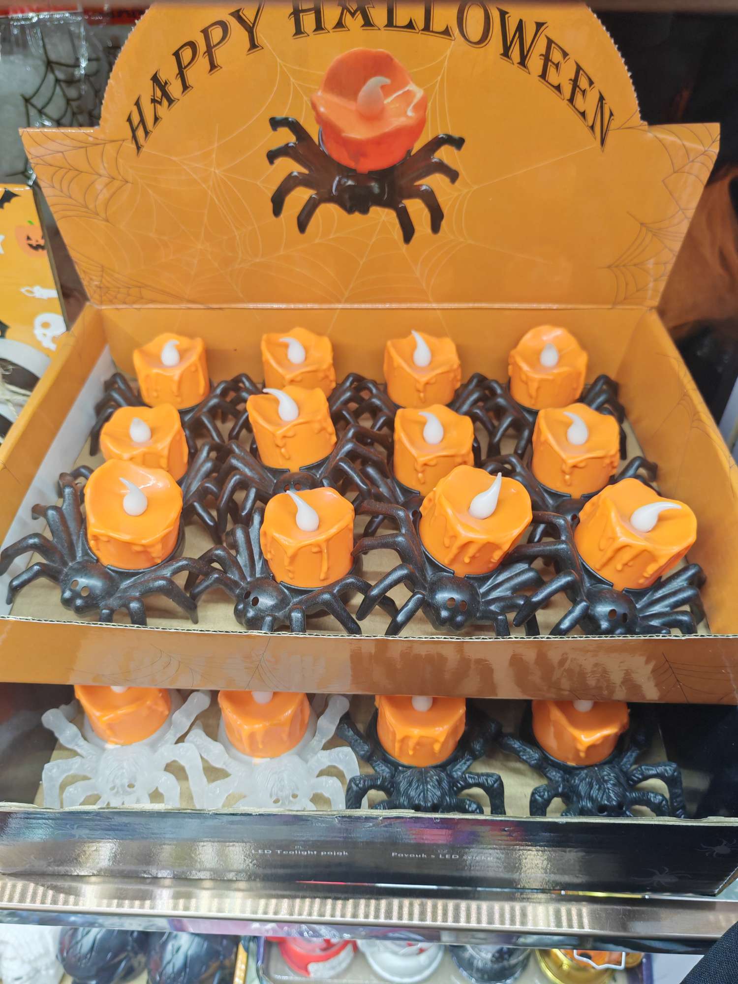 万圣节发光蜡烛LED闪光灯 派对装饰鼻子幽灵小夜灯闪光高脚杯节日装饰鼻子蜡烛幽灵南瓜蜡烛恐怖可爱派对节日氛围儿童玩具详情图16