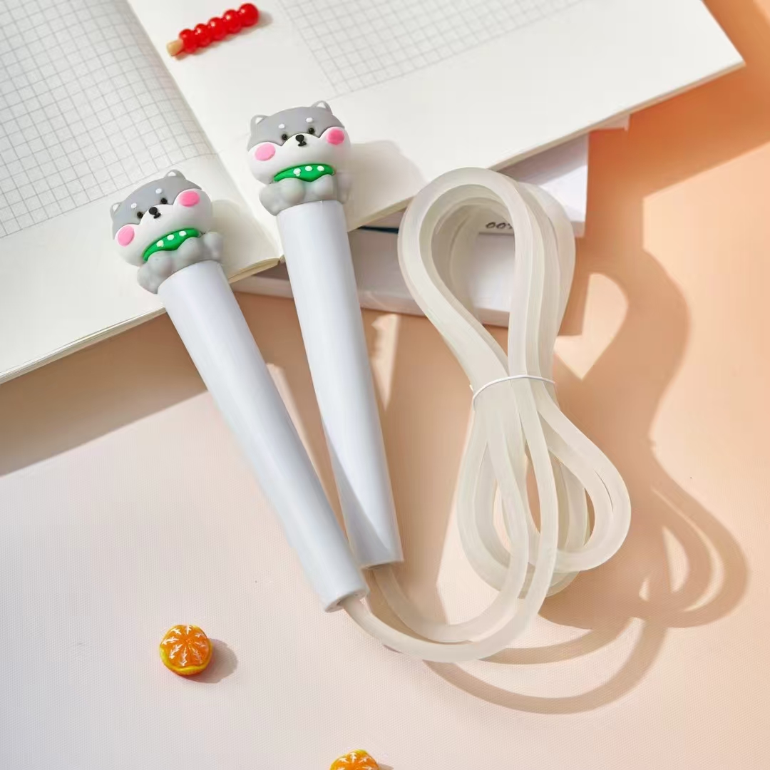 Fandouka stationery, creative and cute cartoon head Shiba Inu jump rope, sports and fitness products, jump rope, children's outdoor Application Scenario