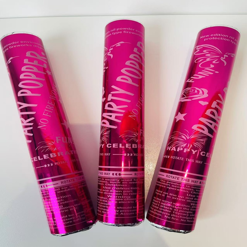 28cm手拧小礼花礼炮婚礼庆典生日派对性别展示节日乔迁开业大吉批发产品图