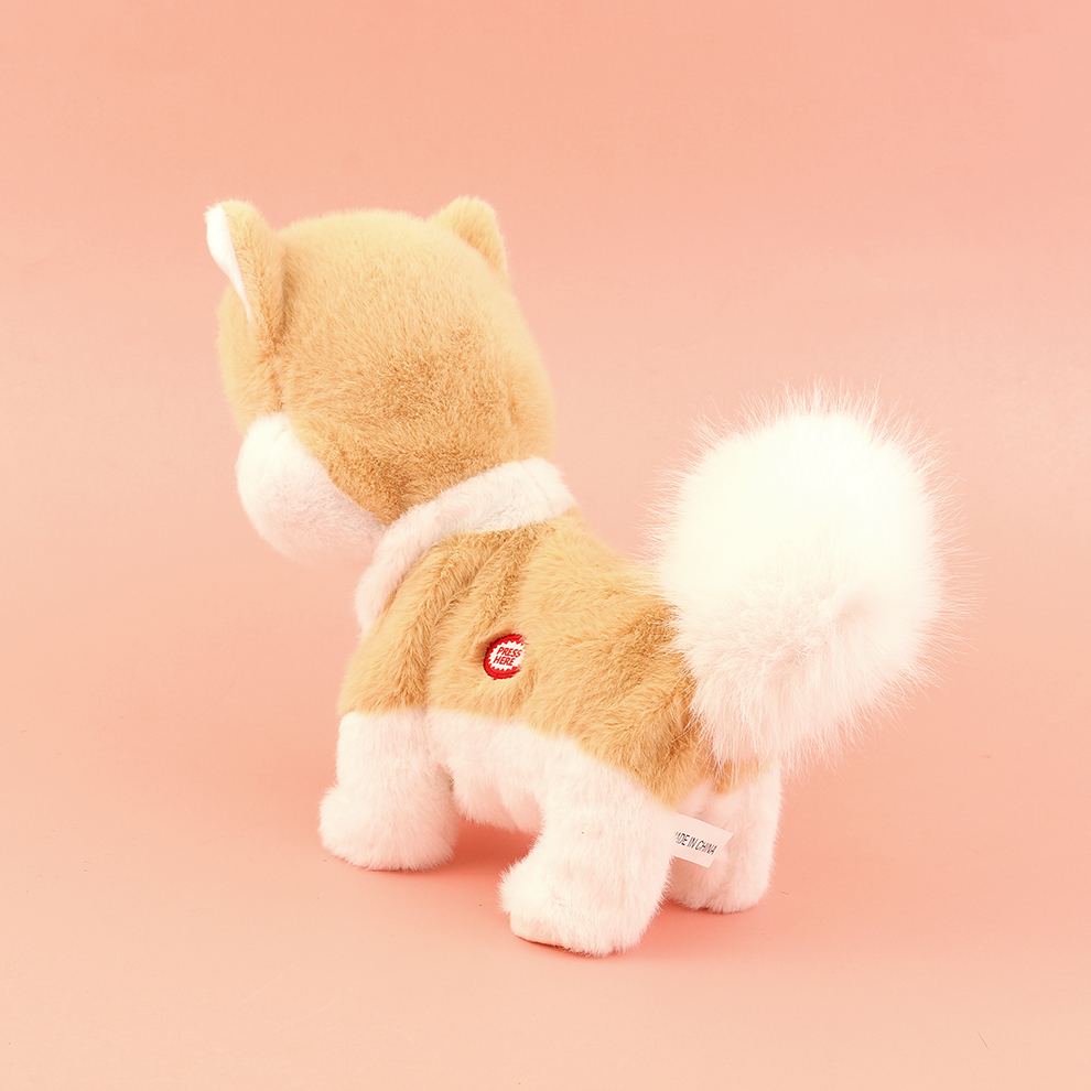 Simulated dog toys, plush robot cats, electronic pets, walking and sticking out tongues, birthday gifts Specification image