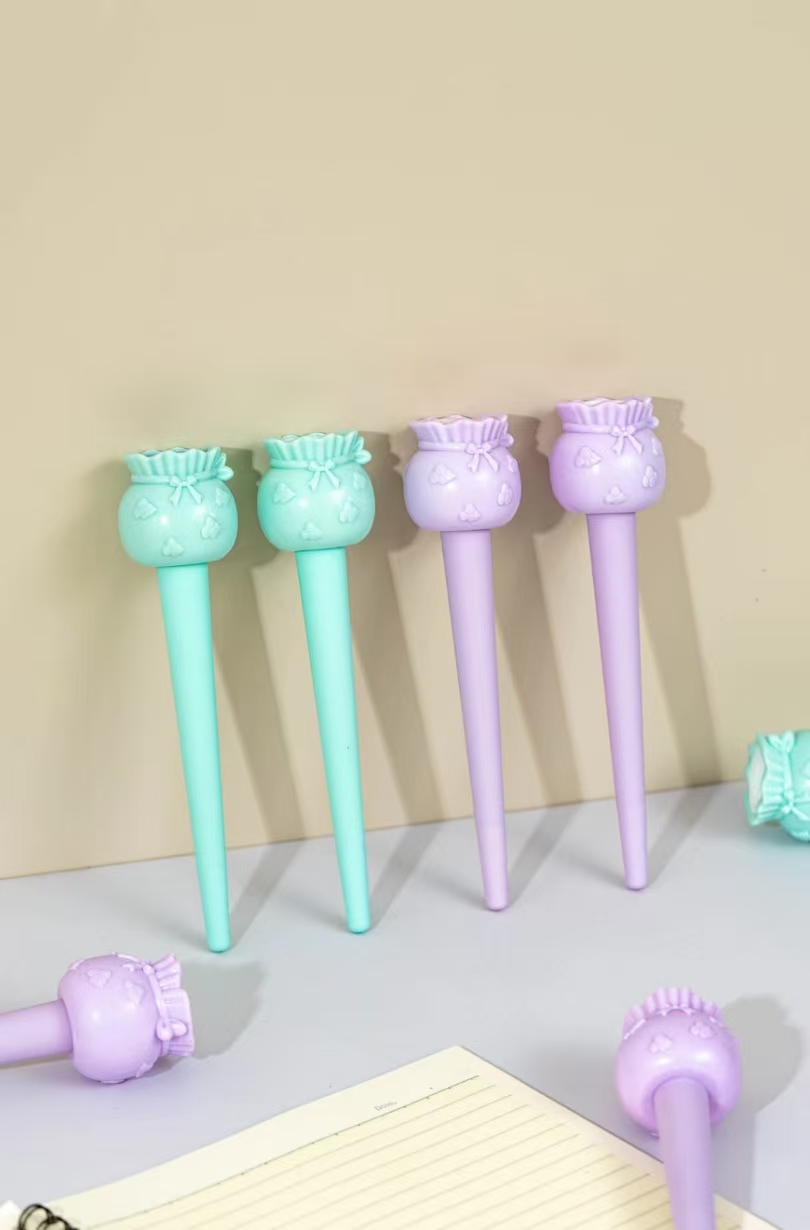 Fandouka Stationery Creative 3902 Cute Lucky Bag Stress-Relieving Gel Pen Smooth and Easy to Write, Factory wholesale creative stationery gel pen stationery details Picture