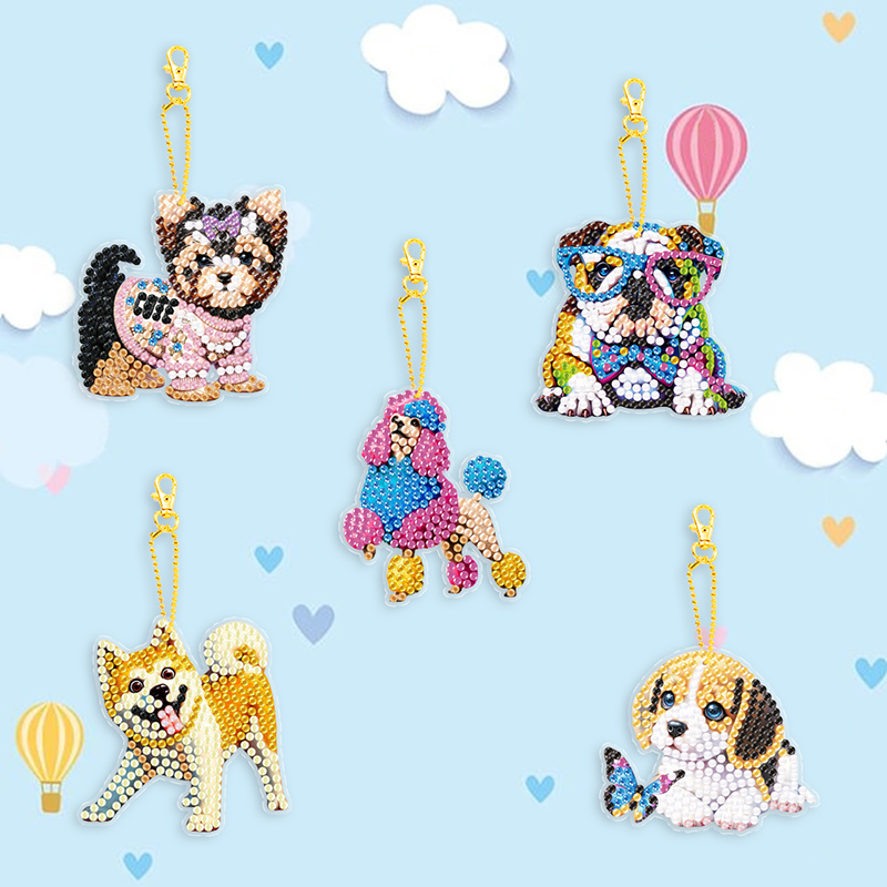 Diamond painting keychain with diamonds Specification image